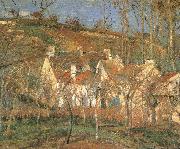 Camille Pissarro Red roof china oil painting reproduction